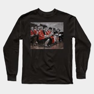 Graduation - Drawing by Avril Thomas - Adelaide Artist Long Sleeve T-Shirt